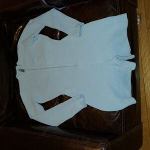 Skims Cozy Knit One Piece Long Sleeve Jumper Sky Blue